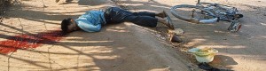 South Vietnamese Woman Running Past Dead Body